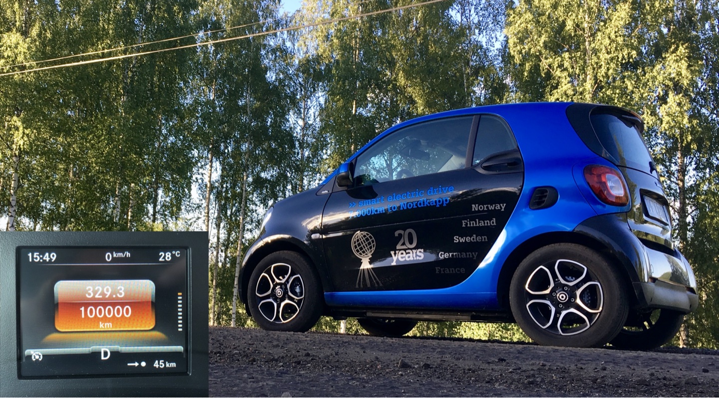 [EQpassion Blog] Weltweit erster smartEQfortwo knackt die 100.000 km