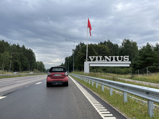 Ankunft in Vilnius
