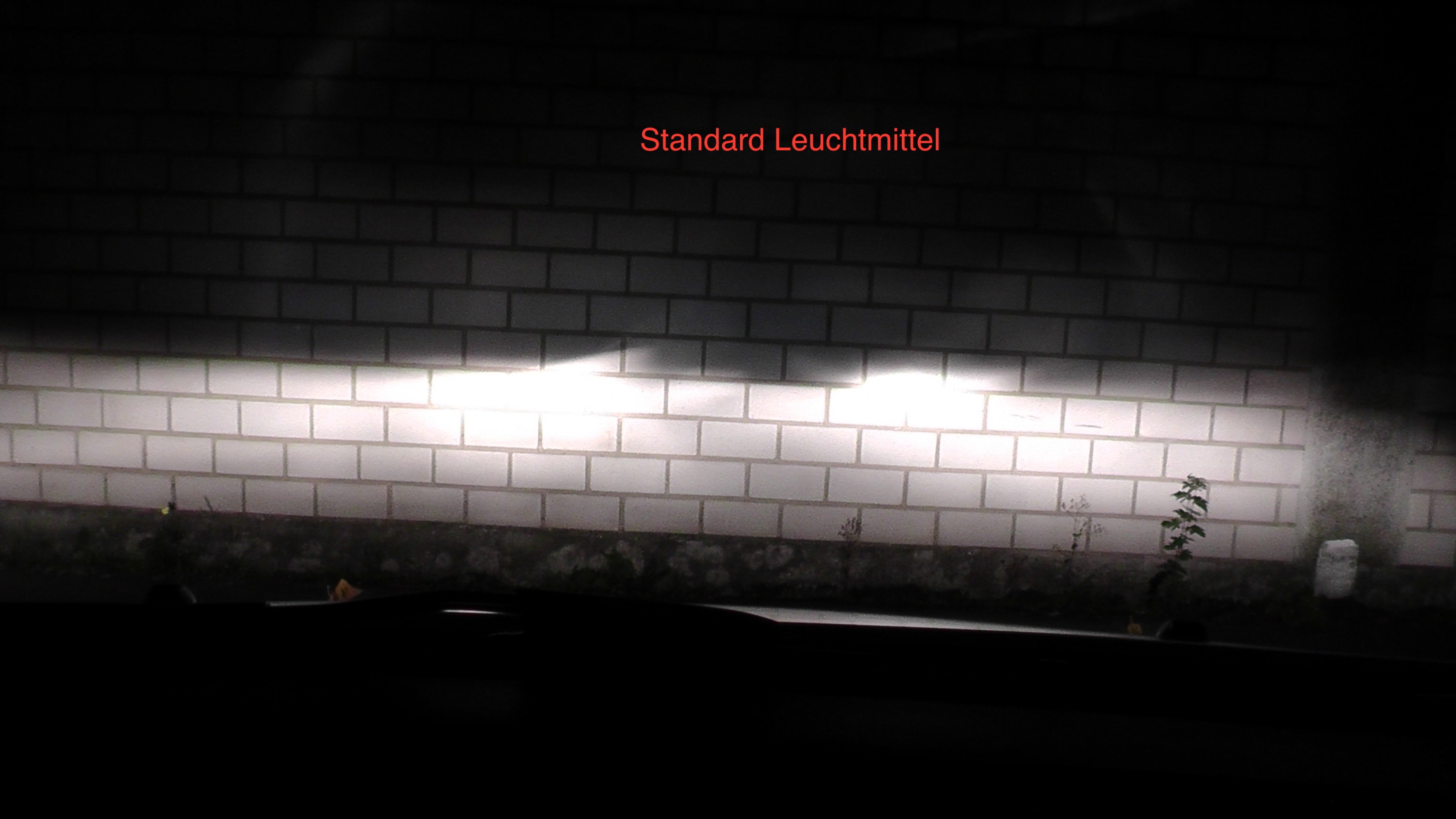 Vergleich Standard Leuchtmittel vs. Night Breaker Laser